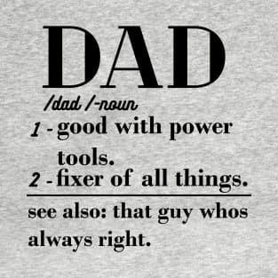 Dad Definition father day gift dad T-Shirt